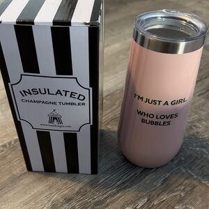 Pink Insulated Champagne Tumbler